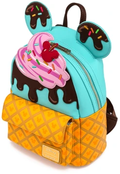Deals 😉 Disney By Loungefly 🎒 Backpack Mickey And Minnie Sweets Ice Cream ⌛